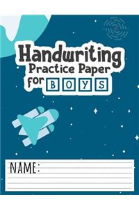 Handwriting Practice Paper for Boys