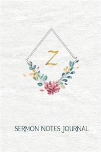 Z Sermon Notes Journal