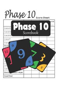 Phase 10 Scorebook