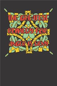 Inspirational Quotes Angry Deny Notebook Journal