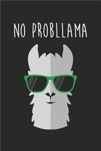 Llama Journal - No Probllama Animal Puns Llama Notebook - Gift for Animal Lovers