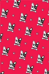 French Bulldog Dot Grid Journal