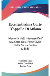 Eccellentissima Corte d'Appello Di Milano