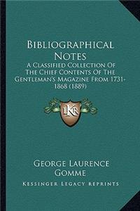 Bibliographical Notes