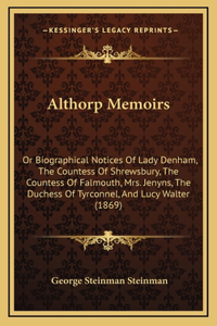 Althorp Memoirs