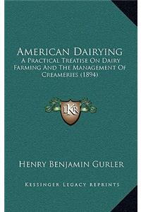 American Dairying