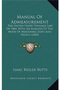 Manual Of Admeasurement