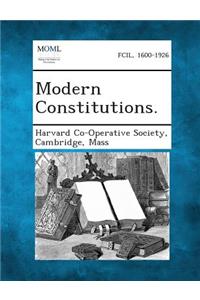 Modern Constitutions.
