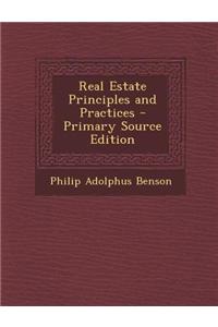 Real Estate Principles and Practices