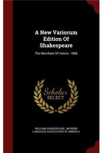 A New Variorum Edition of Shakespeare