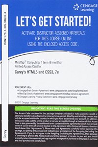 Mindtap Web Design & Development, 1 Term (6 Months) Printed Access Card for Carey's New Perspectives Html5 and Css3: Comprehensive, 7th