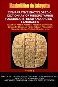 V2.Comparative Encyclopedic Dictionary of Mesopotamian Vocabulary Dead & Ancient Languages