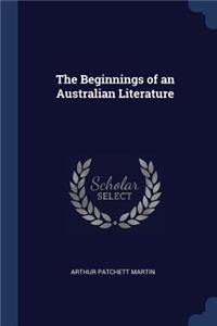 The Beginnings of an Australian Literature