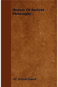 History Of Ancient Philosophy