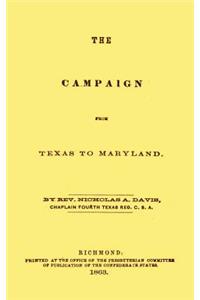 The Campaign from Texas to Maryland