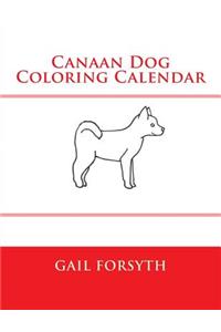 Canaan Dog Coloring Calendar