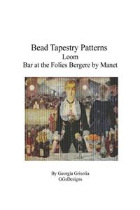 Bead Tapestry Patterns Loom Bar at the Folies Bergere by Manet
