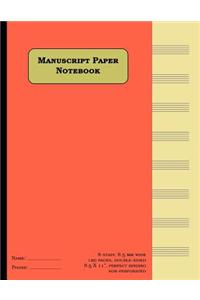 Manuscript Paper Notebook