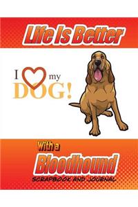 Life Is Better With A Bloodhound Scrapbook and Journal