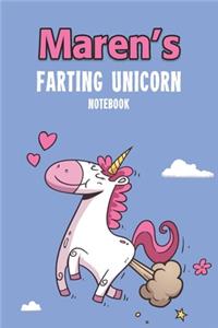 Maren's Farting Unicorn Notebook