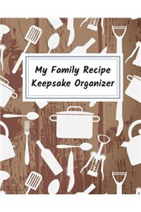 My Family Recipe Keepsake Organizer