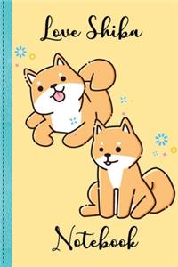Love Shiba Puppy Notebook Volume 10