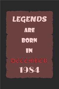 Legends Are Born in December 1984