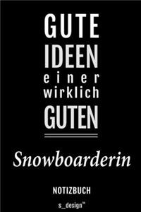Notizbuch für Snowboarder / Snowboarderin