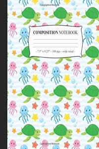 COMPOSITION NOTEBOOK Wide Ruled