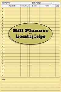 Bill Accounting Ledger Book Paper