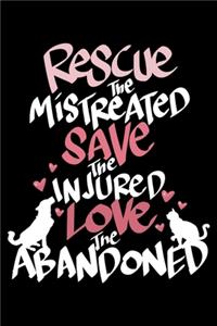 Rescue The Mistreated Save The Injured Love The Abandoned