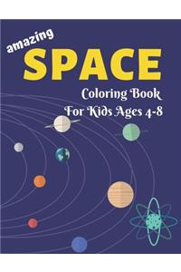 Amazing Space Coloring Book for Kids Ages 4-8