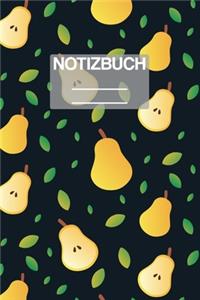 Notizbuch A5 Muster Birne