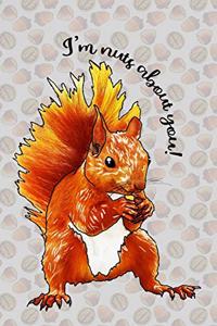 I'm nuts about you bullet journal for squirrel lovers