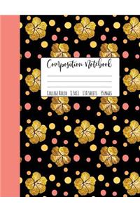Tropical Flower Composition Notebook