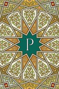 Monogram P Any Day Planner Notebook