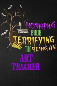 Funny Art Teacher Notebook Halloween Journal