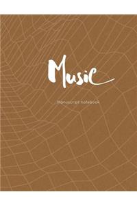 Music Manuscript Notebook