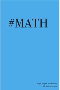 Graph Paper Notebook 3/8 inch squares