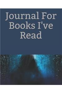 Journal for Books I've Read