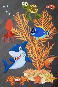Sea Creatures Graph Paper