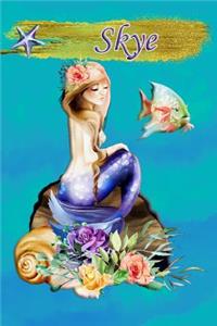 Heavenly Mermaid Skye: Wide Ruled Composition Book Diary Lined Journal