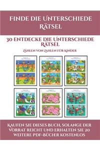 Zählen von Zahlen (Finde die Unterschiede Rätsel)