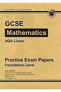 GCSE Maths AQA B (Linear) Practice Papers - Foundation (A*-G Resits)