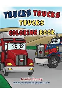 Trucks Trucks Trucks Coloring Book