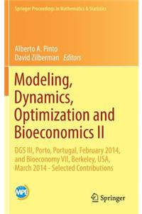 Modeling, Dynamics, Optimization and Bioeconomics II