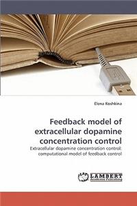 Feedback model of extracellular dopamine concentration control