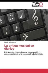 crítica musical en diarios