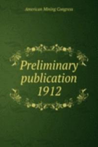 Preliminary publication