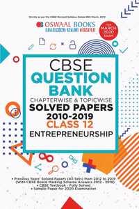 Oswaal CBSE Question Bank Class 12 Entrepreneurship Book Chapterwise & Topicwise (For March 2020 Exam)